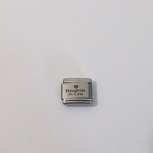 Daughter N Law Italian Link Stainless Steel Charm for Nomination Style‎ Bracelet